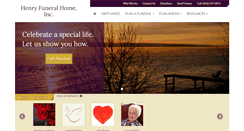 Desktop Screenshot of henryfuneralhome.com