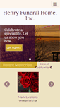 Mobile Screenshot of henryfuneralhome.com