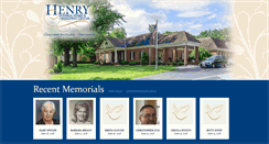 Desktop Screenshot of henryfuneralhome.net